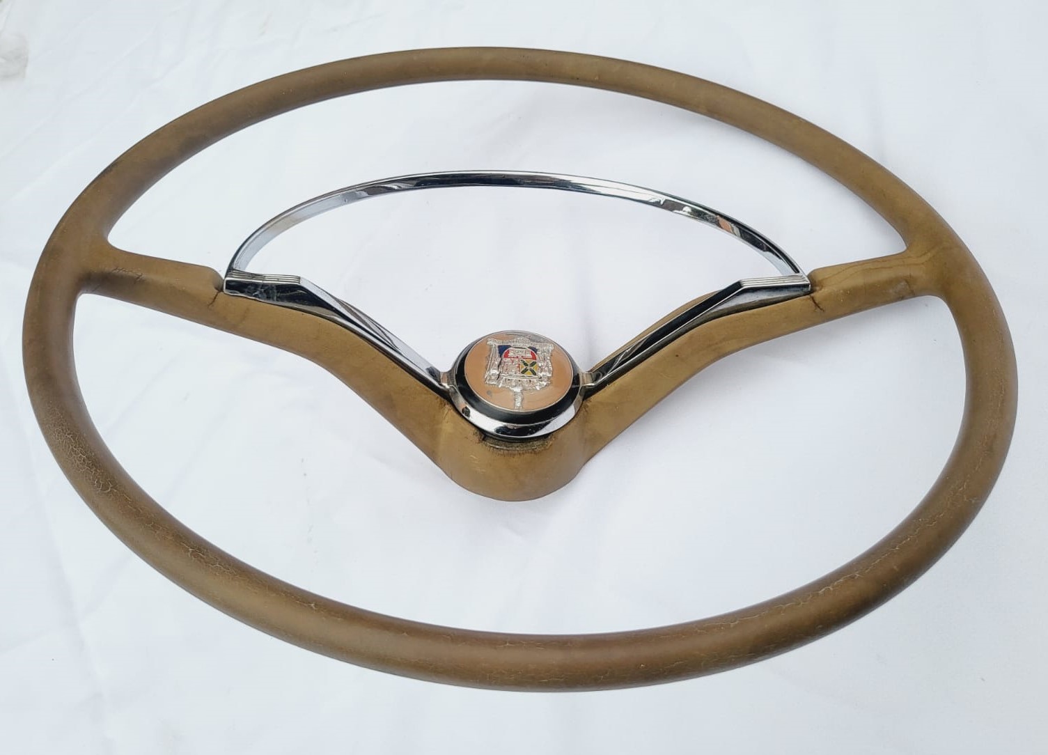 Volante Calice Fusca Marron Monocromático Original Vw